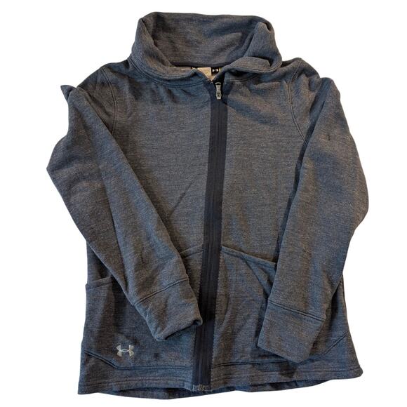 Under Armour men's full-zip track jacket size medium grey running hiking sports - Picture 1 of 4